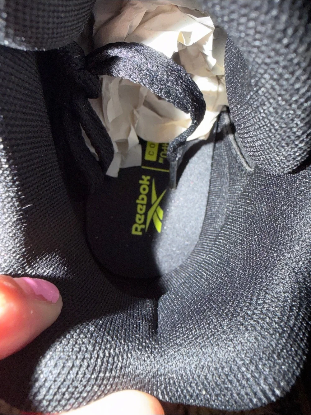 Reebok Black Leather high-Top Sneakers